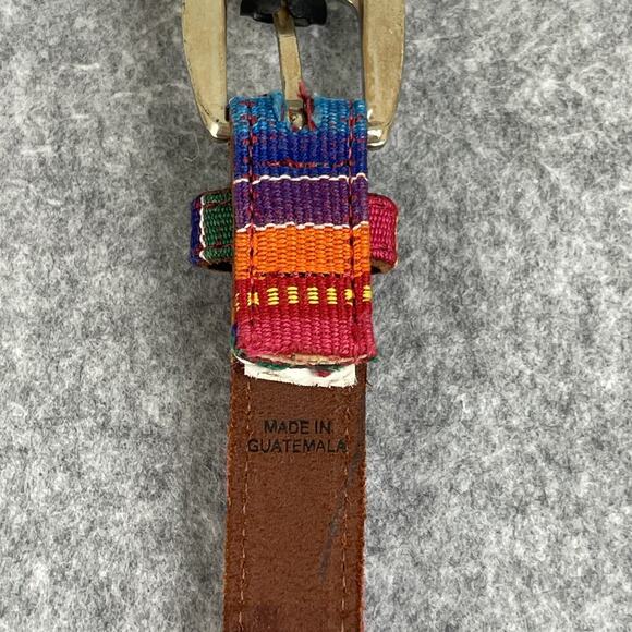 Vintage Fossil Tapestry Leather Belt Concho Southwest NEW Womens Small main image 8